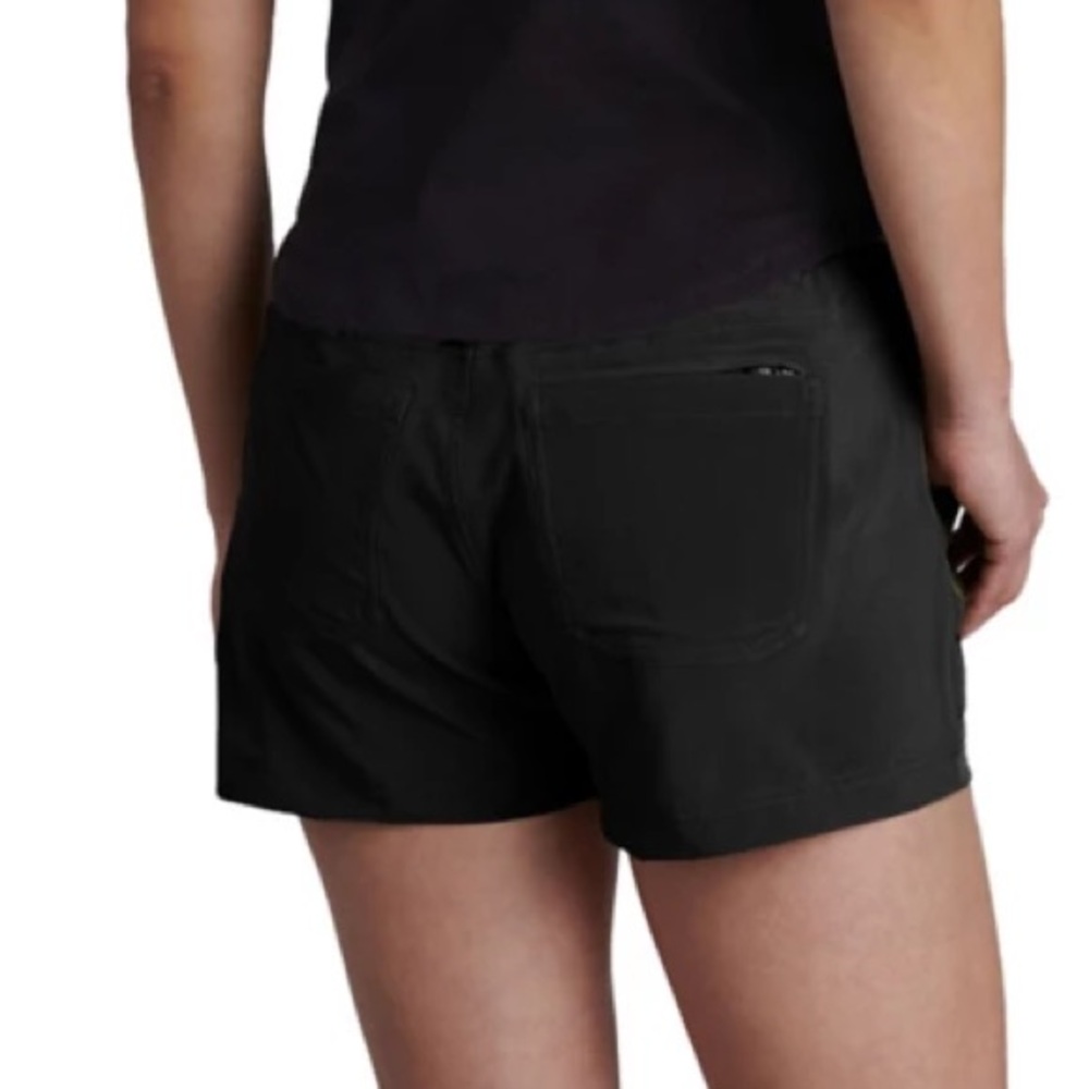 Women's Kuhl Vantage Shorts ~ pull on- black~  4 in inseam ~ size large - Picture 2 of 8